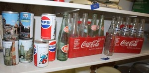 lot 477 image: Vintage collector bottles and cans