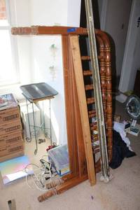 lot 574 image: Queen or full size bed frame