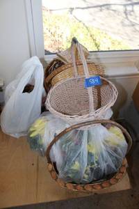 lot 584 image: Baskets and flowers
