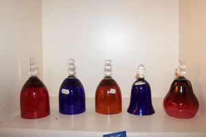 lot 515 image: Lead crystal colored bells