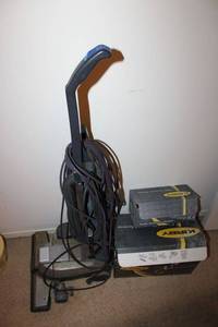 lot 534 image: Vintage Kirby vacuum cleaner and shampoo attachments