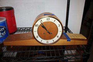 lot 522 image: Antique JUNGHANS mantle clock as shown
