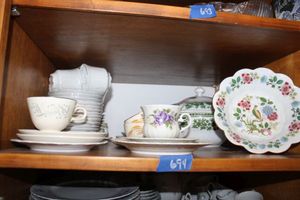 lot 694 image: Misc. dishware as shown