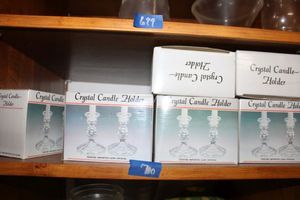 lot 700 image: Lead crystal candle holders - 12 boxes