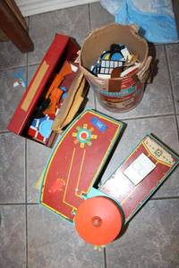 lot 241 image: Vintage toys - airport parking garage and more