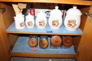 lot 245 image: Kitchen cannister sets