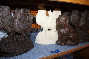 lot 255 image: Cast iron door stoppers
