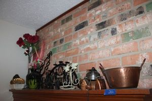 lot 266 image: Home dcor Copper pot and windchime, Candelabras, flower vases and more