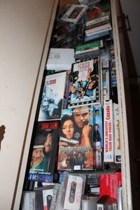 lot 507 image: DVDs, VHS tapes, and cassettes, see photos