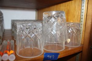 lot 747 image: Lead crystal rocks glasses BLEIKRYSTALL