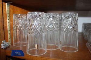lot 748 image: Lead crystal tumbler glasses BLEIKRYSTALL