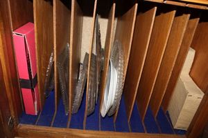 lot 759 image: Crystal serving platters