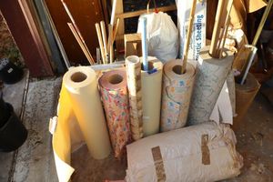 lot 831 image: Large vintage wrapping paper rolls
