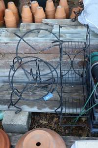 lot 861 image: Wire plant stands
