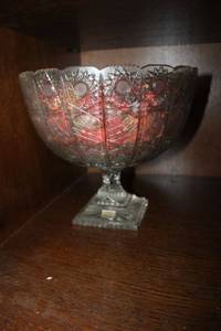 lot 647 image: Lead crystal pedestal punch bowl by BLEIKRYSTALL