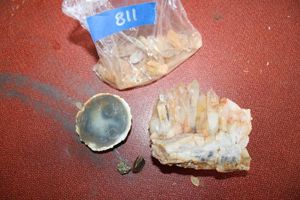 lot 811 image: Mixed gemstones cluster quartz and more