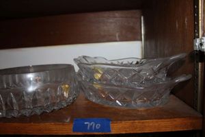 lot 770 image: Lead crystal bowls BLEIKRISTALL