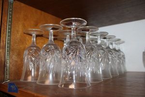 lot 795 image: GORHAM lead crystal goblets Diamond cut