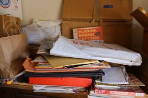 lot 837 image: Teacher supplies - Sunday school flannel boards and more