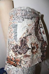 lot 65 image: Fabric bolt, vintage brown pattern
