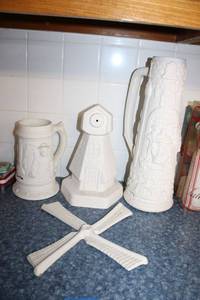 lot 163 image: Unpainted ceramics
