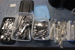 lot 166 image: Flatware as shown