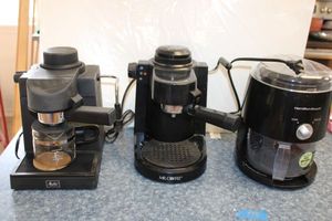 lot 178 image: Coffee Espresso makers and icy drinks maker