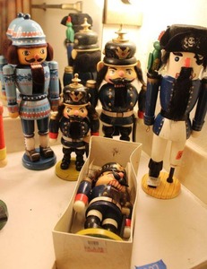 lot 227 image: Blue nutcrackers - 5 total