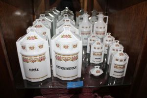 lot 252 image: Czech Porcelain cannister set