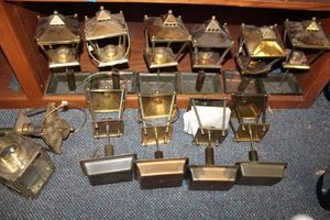lot 279 image: Decorative brass lanterns