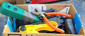 lot 293 image: Lot of Telco Electrical Tools and Hardware