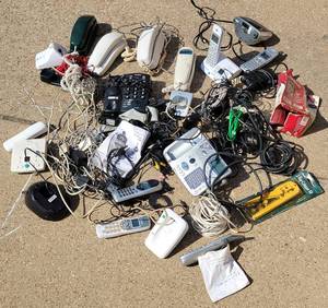 lot 295 image: Huge Lot of Telephones Including Princess Phone