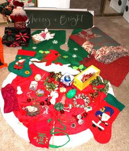 lot 85 image: Huge Christmas Lot Some is Vintage