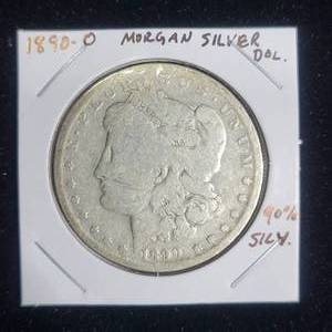 lot 91 image: Silver 1890 O Morgan Dollar - Highly Collected