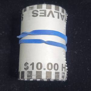 lot 87 image: Unsearched Bank Rolls of Half Dollars