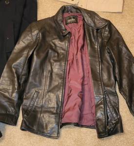 lot 109 image: Misc Coats and Jackets Including One Black Leather Jacket
