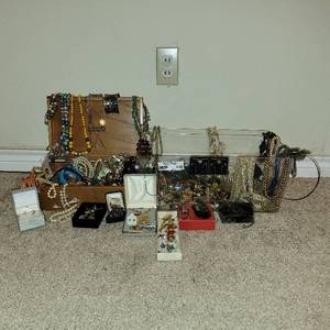 lot 138 image: Two Boxes of Lots of Vintage Jewelry