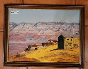 lot 188 image: Vintage Original Framed Oil Painting Signed By Artist