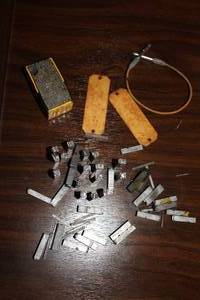 lot 228 image: Antique Early 1900s Tool and Die Stamping Pieces - Small Letters