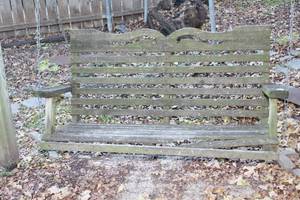 lot 262 image: Vintage Wooden Chair Swing with Chains