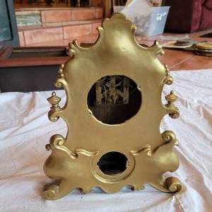 lot 217 image: Antique Golden Painted Mantel Clock