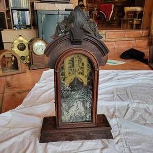 lot 211 image: Antique 1882 Ansonia Clock Late 1800s