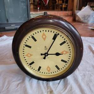lot 213 image: Antique George VI G.P.O. English Double Sided Clock
