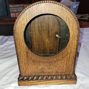 lot 216 image: Antique Oak Mantel Clock Case