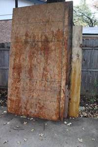 lot 260 image: Four Large Pieces of Plywood