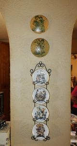 lot 12 image: Hummel Collectors Plates with Display