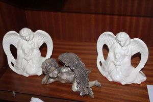lot 49 image: A Cherub and Two Angels