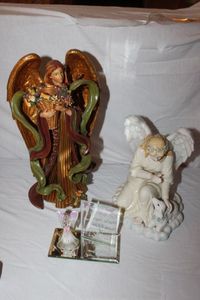 lot 57 image: Angel Candel Holder and Other Angels
