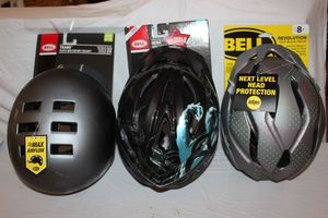 lot 71 image: Three SIP Bell Safety Helmets in Different Sizes and Styles