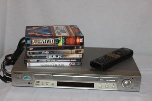 lot 112 image: Sony DVDCD playerrecorder with selection of DVDS and remote